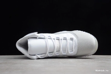 11 WHITE METALLIC SILVER - JORDAN RETRO 0719
